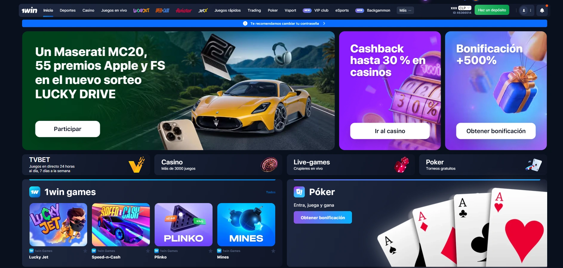 Funciones clave de la 1win app Funciones clave de la 1win app